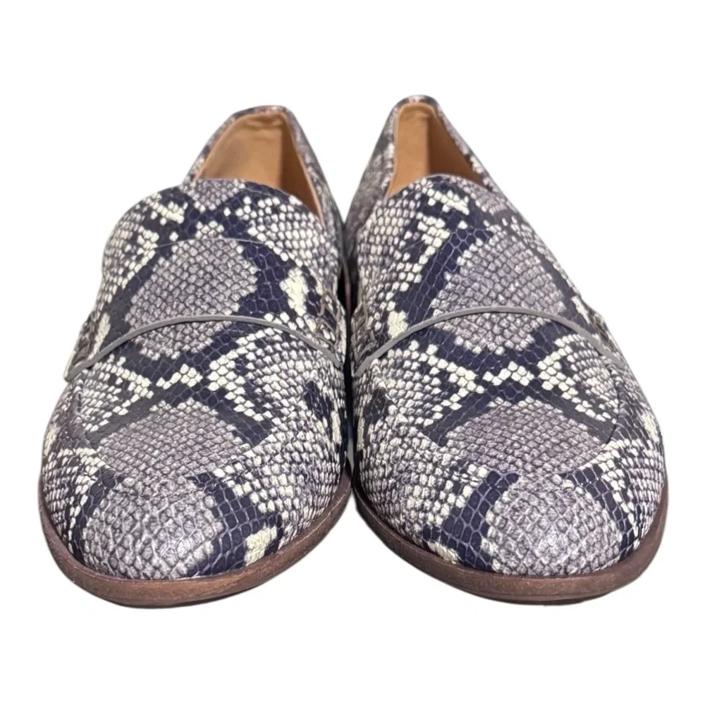 Madewell Alex Snakeskin Embossed Leather Loafers Size Women’s 7
